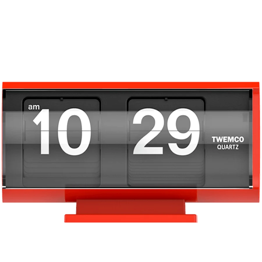 TWEMCO KLEINE FLIPCLOCK QT-30T ROT