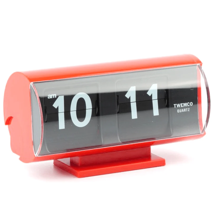 TWEMCO KLEINE FLIPCLOCK QT-30T ROT