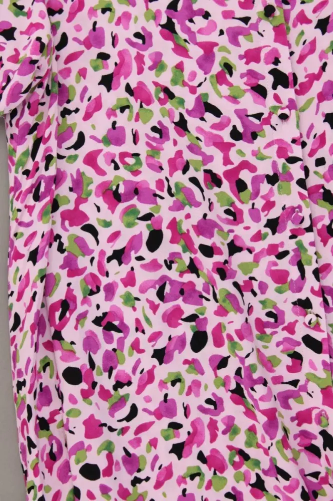 Vila Evoked Kleid Gr. 48 Kurzarm pink