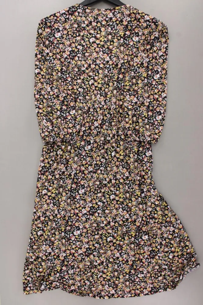 Vila Midikleid Gr. M mit Blumenmuster 3/4 Ärmel mehrfarbig aus Polyester