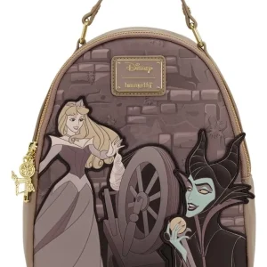Vorbestellung Disney Loungefly Mini Rucksack Sleeping Beauty Spinning Wheel