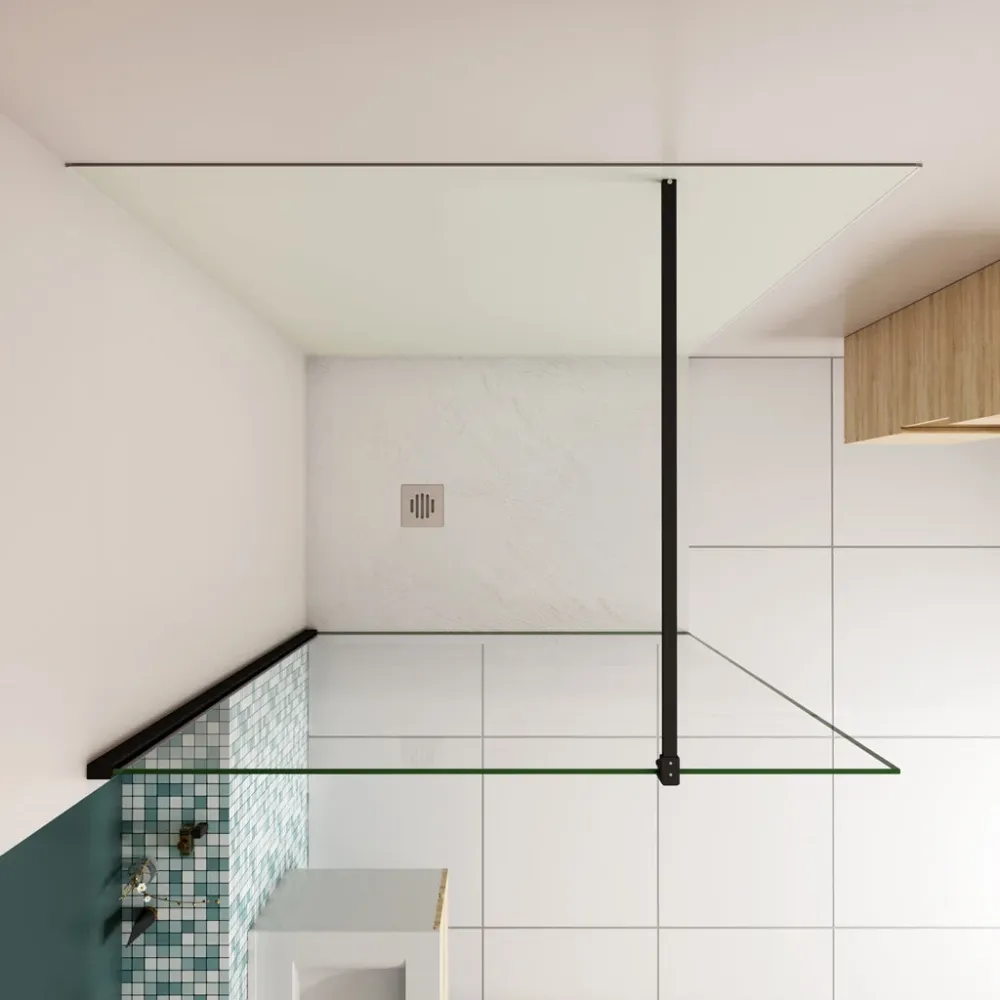 Walk Dusche Duschabtrennung 80x200cm 8mm Glas + Alu-verbundplatte