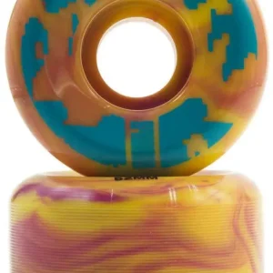 Wayward 52mm 103A Waypoint Swirl Funnel Cut Wheels Pink Yellow