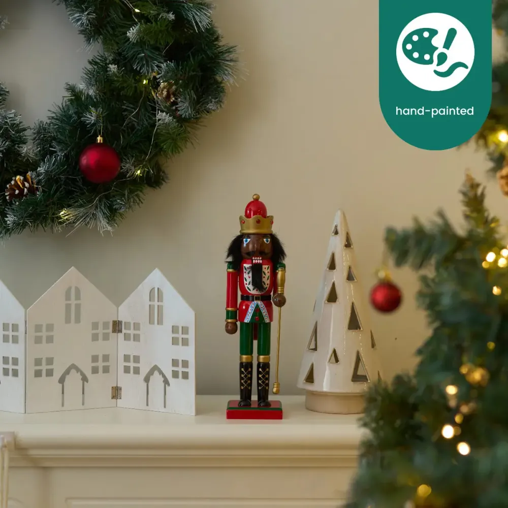 Weihnachts-Nussknacker Soldat King 30cm