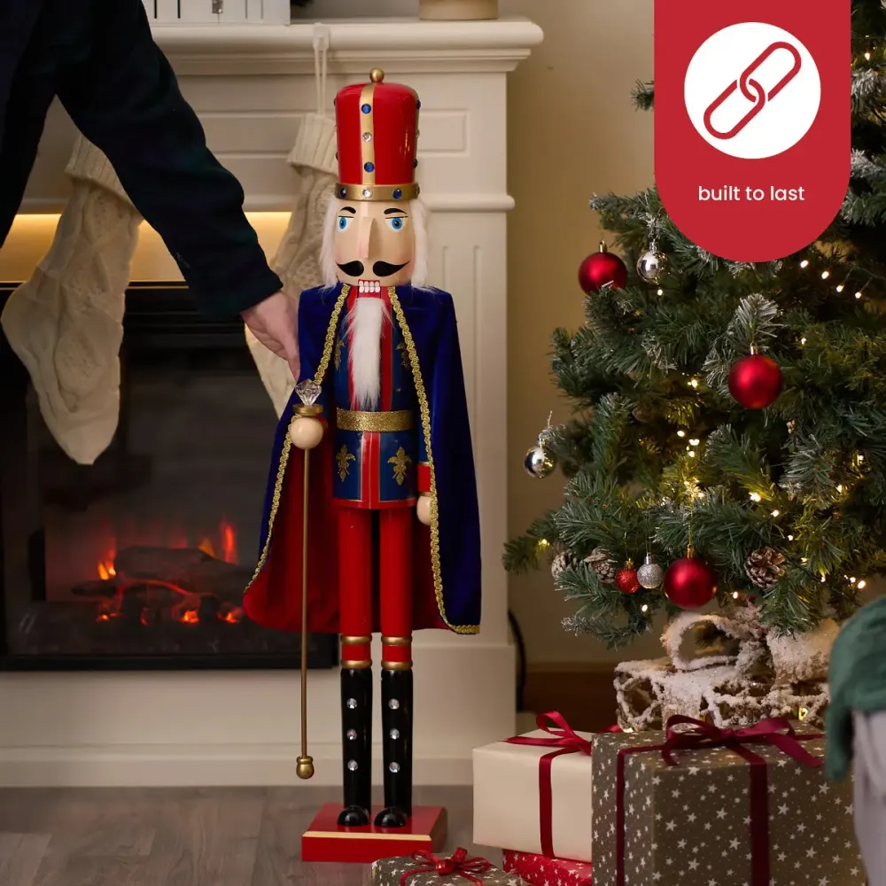 Weihnachts-Nussknacker Soldat King 90cm
