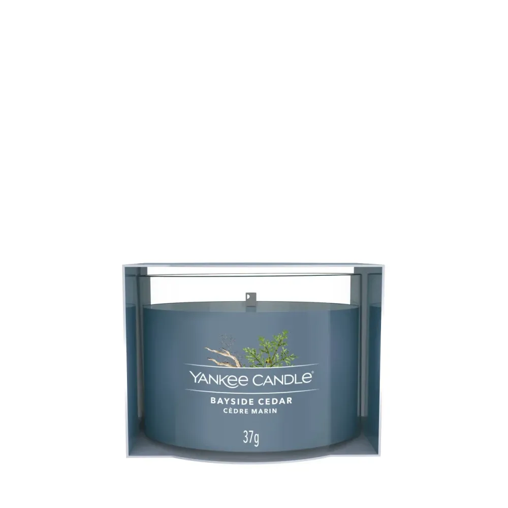 Yankee Candle - Bayside Cedar - Votivkerze im Glas - 37g