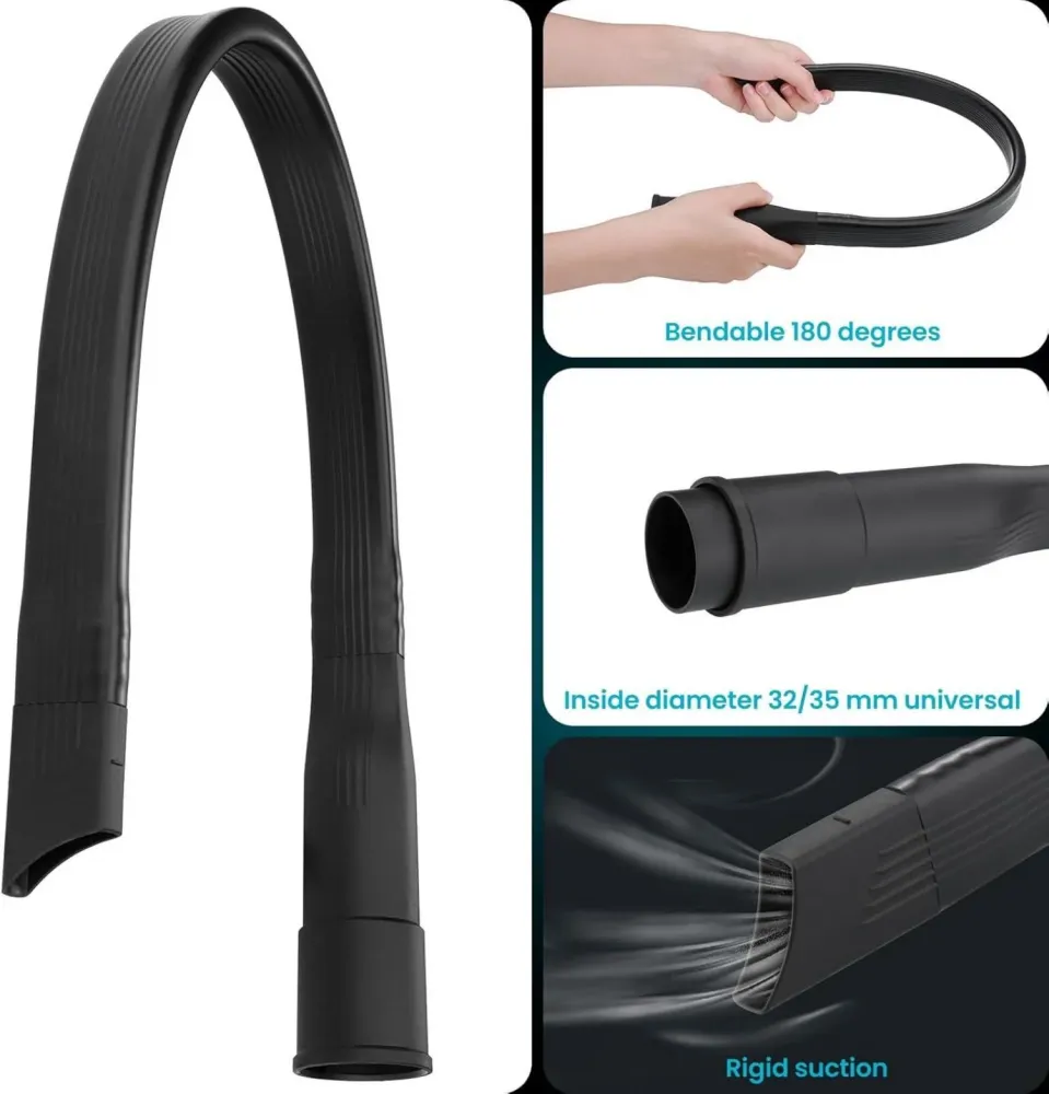 65cm Flexible Staubsauger Fugendüse Schwarz 35/32mm
