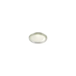 Argenesi Untersetzer Tablett Luce D. 12cm perlweißes Glas Silber 0,02868