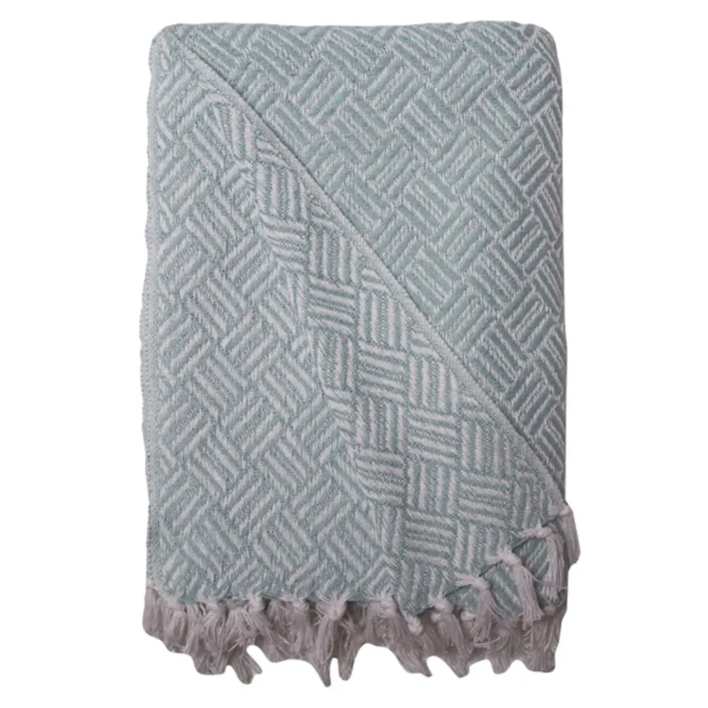 Plaid 130x180cm - Rhombus Mint - AU Maison