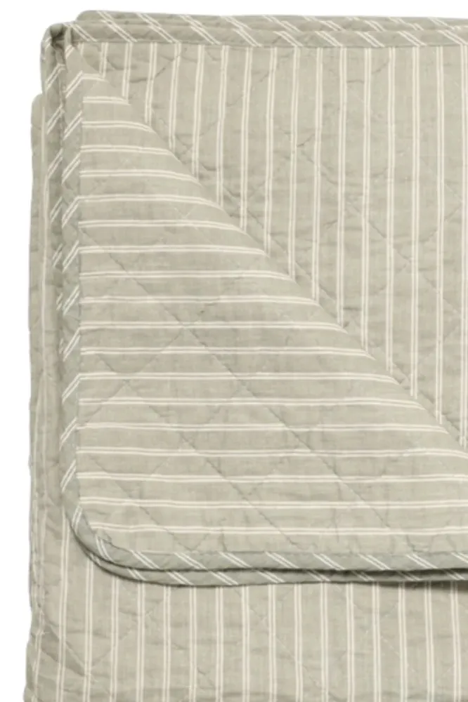 Quilt Ethnic | doppelt gestreift schwarz | Decke von Au Maison