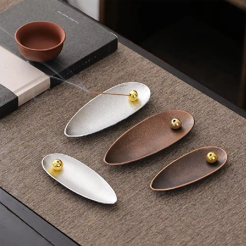Zen Alloy Bead Incense Holder Silver Casa & Beyond