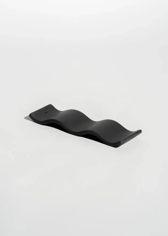 CERAMIC INCENSE HOLDER | CHARCOAL