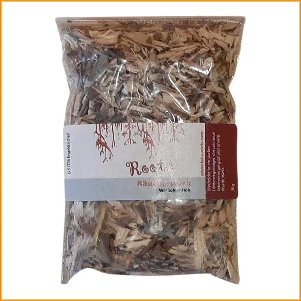 Räucherholz - WACHOLDER HOLZ - geschnitten