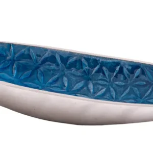 Schiffhalter Blume des Lebens - Aluminium, blau - Räucherstäbchenhalter