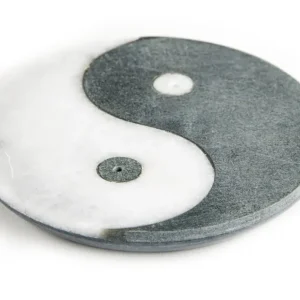 Yin-Yang - Räucherstäbchenhalter aus Marmor 10 cm