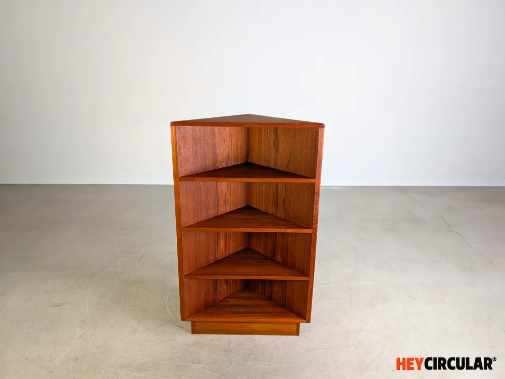 Midcentury Eckregal Bücherregal Teak danish design Vintage 1960