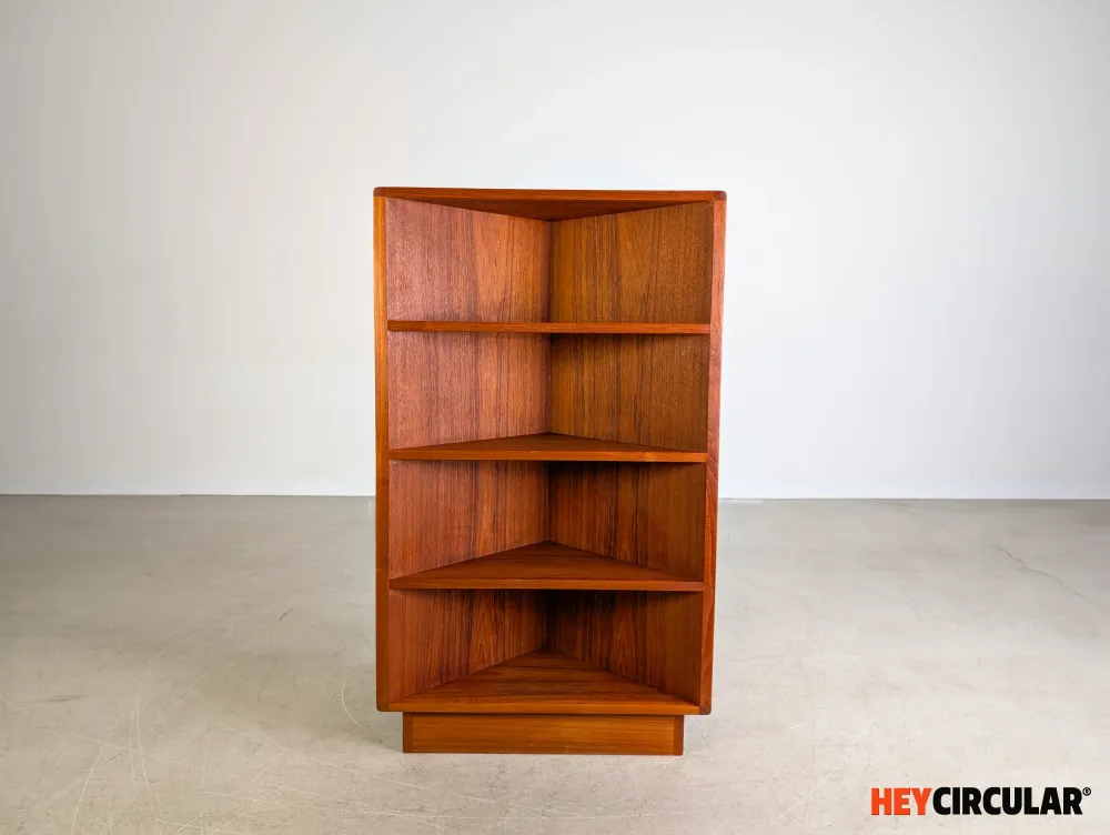 Midcentury Eckregal Bücherregal Teak danish design Vintage 1960