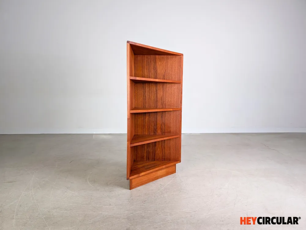 Midcentury Eckregal Bücherregal Teak danish design Vintage 1960