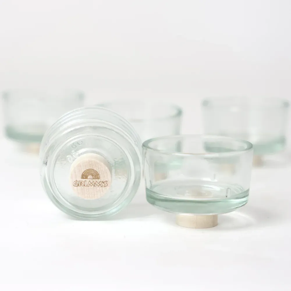 Grimms Teelichthalter aus Glas 5 Stück