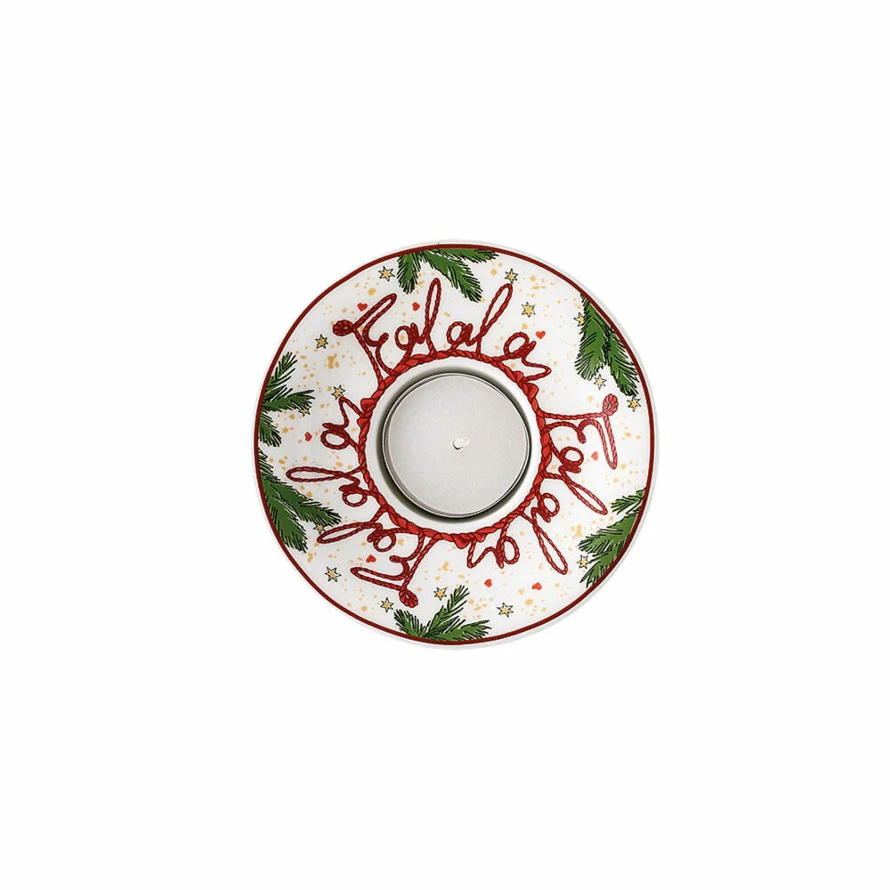 Hutschenreuther Nora Tischlicht, Teelichthalter, Bone China, Weihnachtszeit, 11 cm, 02479-726042-25747