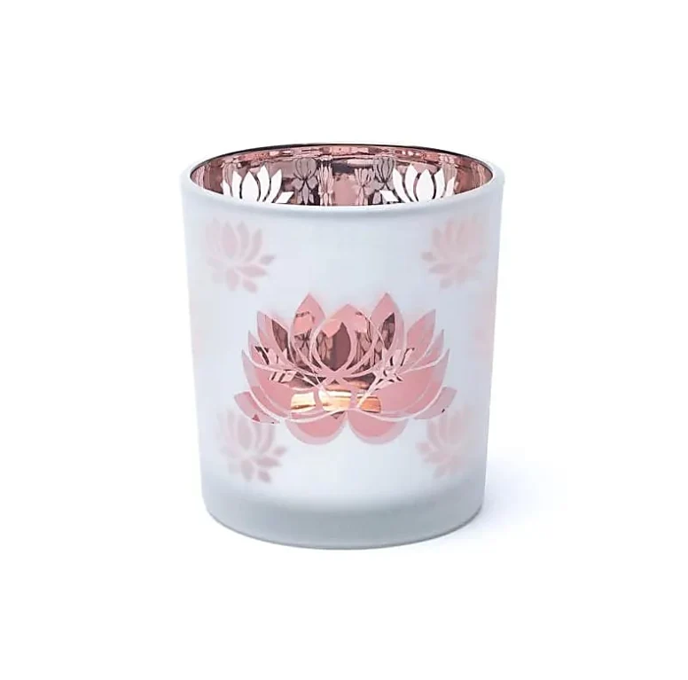 Lotus Teelichthalter – Frosted Metallic