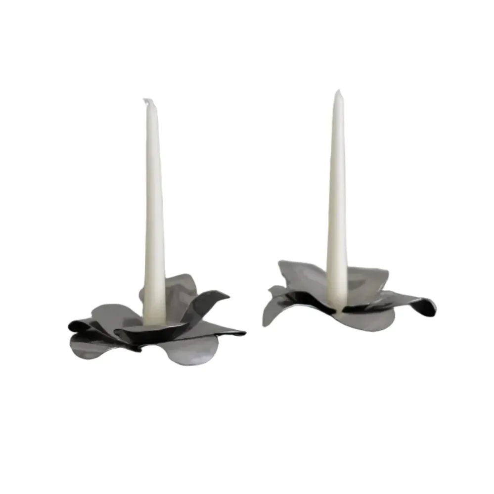 Stahl-Teelichthalter-Set PETALE