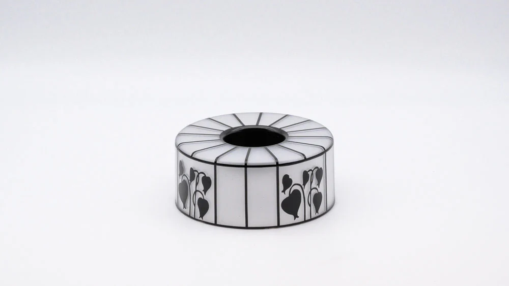 Teelichthalter | Art déco | schwarz