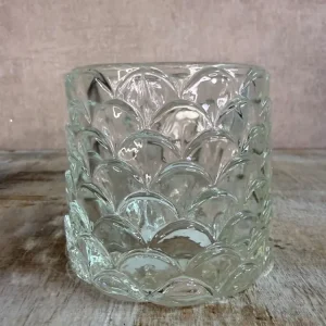 Teelichthalter Sculp | Transparent