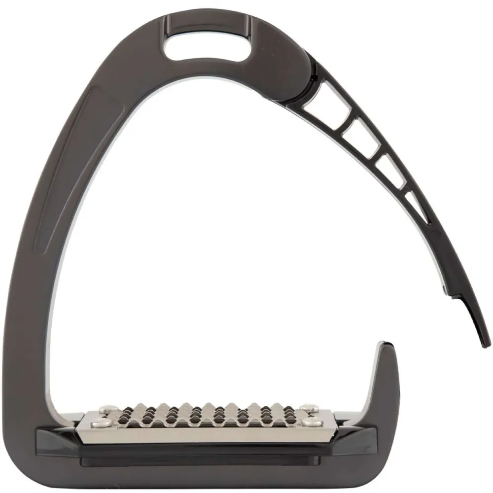 Acavallo Steigbügel Arena AluPRO Junior Charcoal/Schwarz