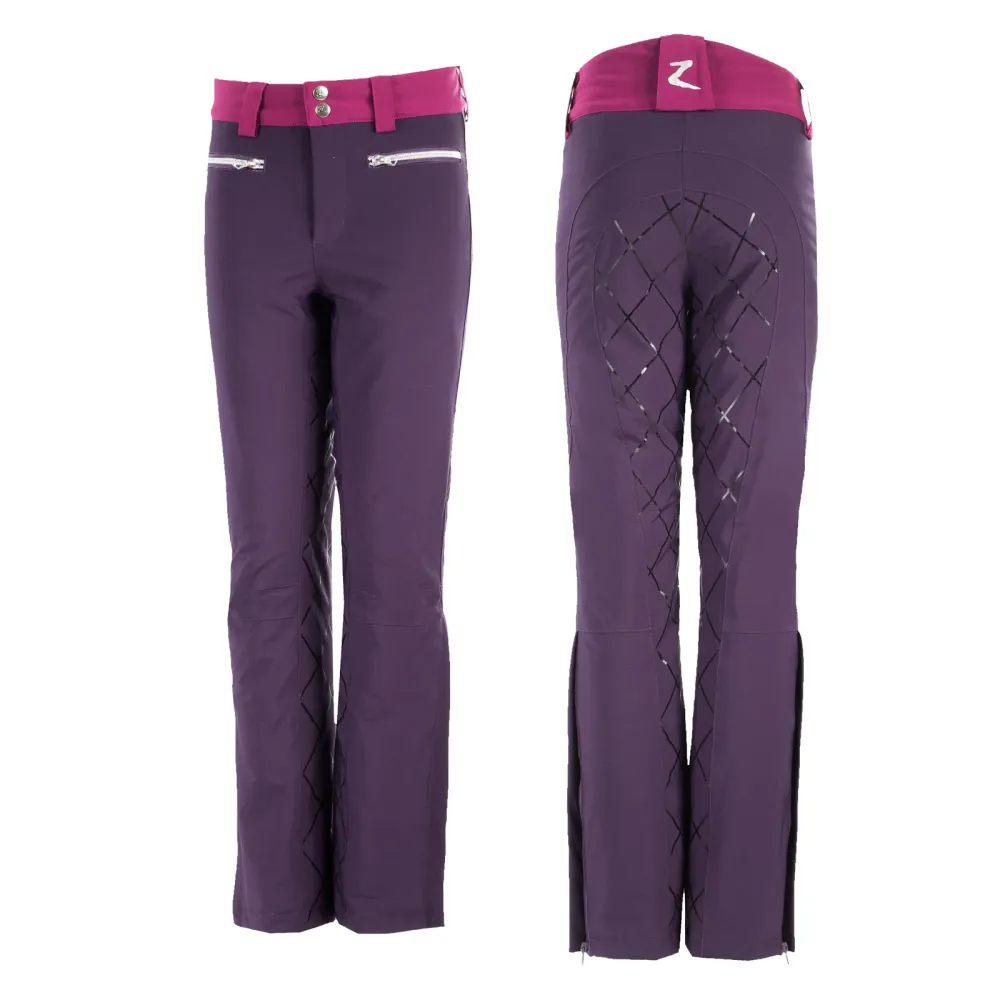 Adeline Junior gefütterte Silikon Grip Reithose Mysterioso Purple/ Boysenberry 160