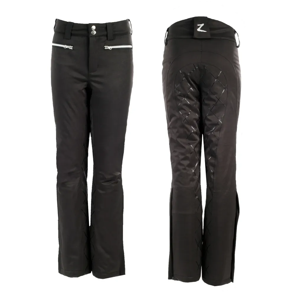 Adeline Junior gefütterte Silikon Grip Reithose Schwarz 160