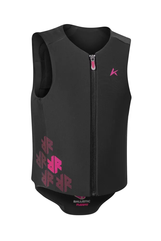 Ballistic Flex Fit Pro Junior Ballistic Weste mit Rückenprotektor Black/Pink 116