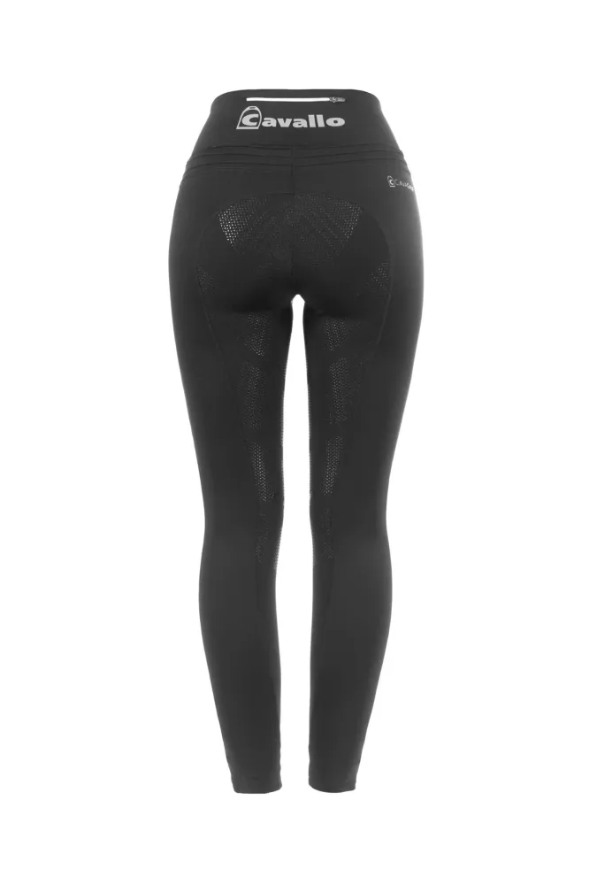 CAVALLIN Grip Junior Reitleggings Vollbesatz Black 176