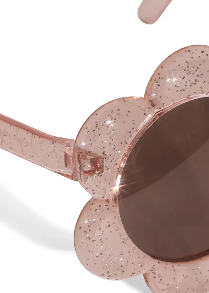 Konges Slojd - Sonnenbrille - Junior Flower - Glitter Rose - (5 - 10 Jahre)