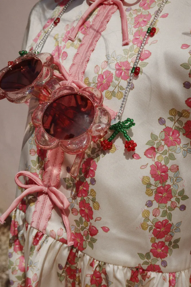 Konges Slojd - Sonnenbrille - Junior Flower - Glitter Rose - (5 - 10 Jahre)