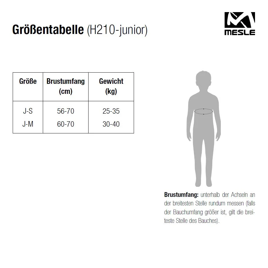 Mesle Schwimmweste Kinder H210 Junior 25 - 40 kg | Grau
