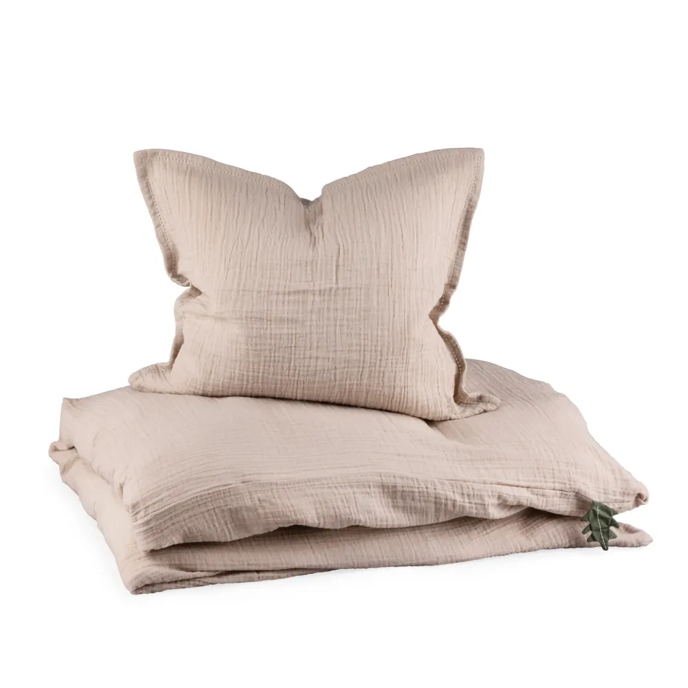 Musselin Junior Bettwäsche (SE maßen) - Sebra Sleep - Seabreeze beige