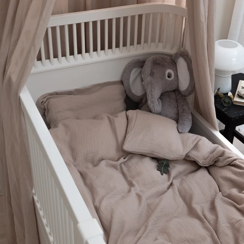 Musselin Junior Bettwäsche (SE maßen) - Sebra Sleep - Seabreeze beige