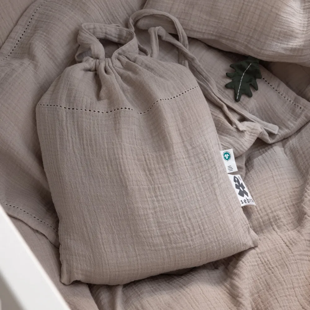 Musselin Junior Bettwäsche (SE maßen) - Sebra Sleep - Seabreeze beige