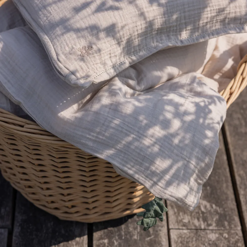 Musselin Junior Bettwäsche (SE maßen) - Sebra Sleep - Seabreeze beige