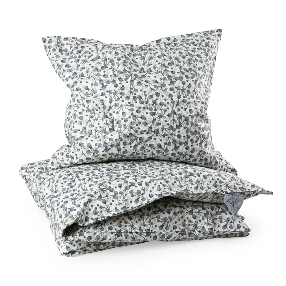 Percale Junior Bettwäsche (DE maßen) - Sebra Sleep - Blue olive