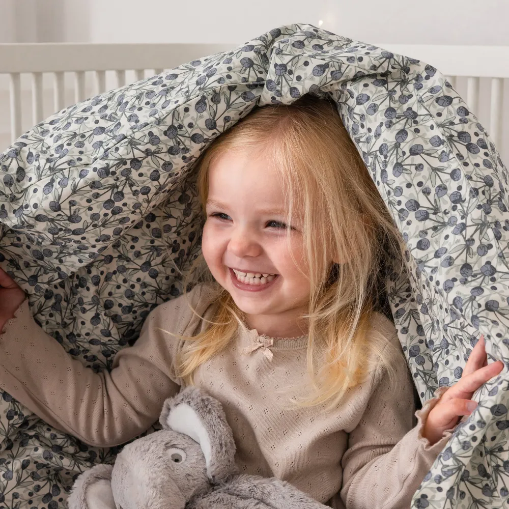 Percale Junior Bettwäsche (DE maßen) - Sebra Sleep - Blue olive