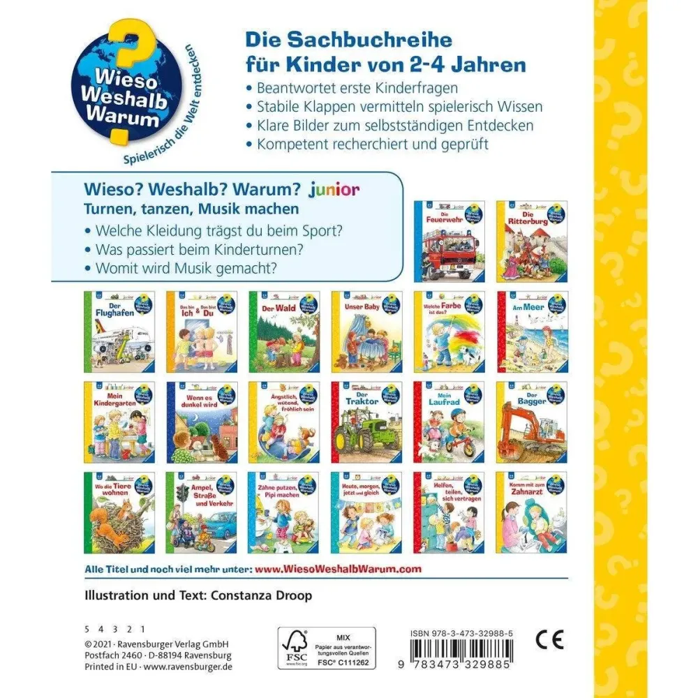 Ravensburger Wieso? Weshalb? Warum? junior, 71 Turnen, tanzen, Musik machen