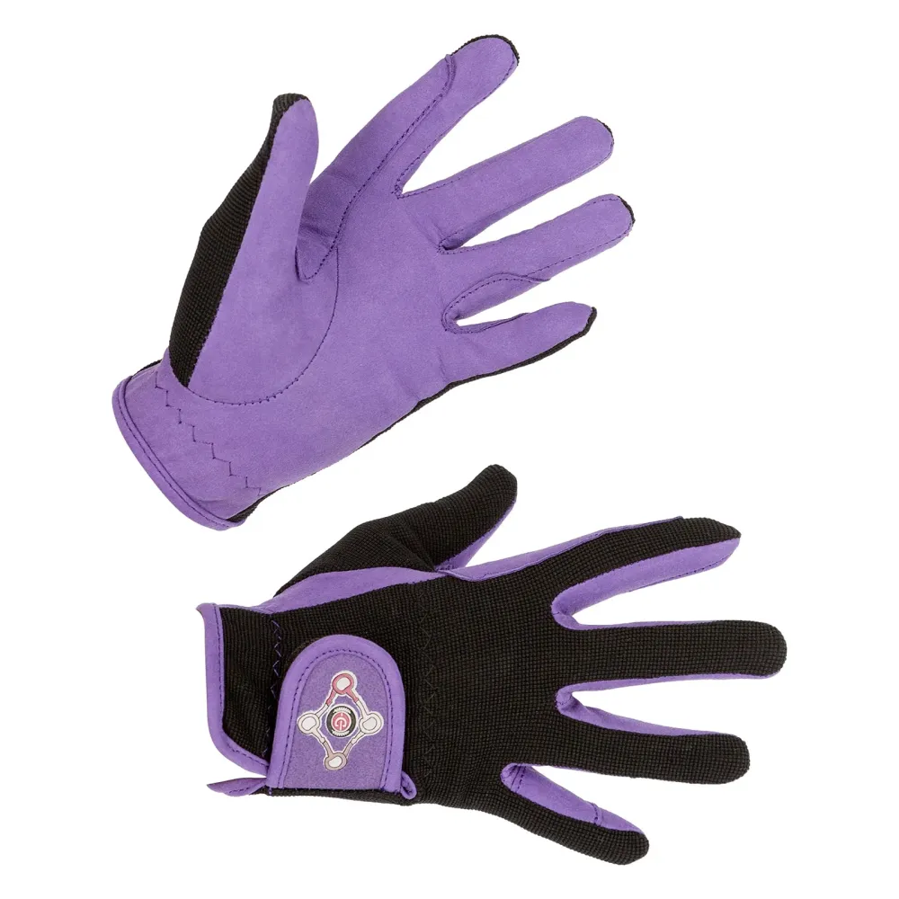 Reithandschuh Lilli Black/Purple Junior L