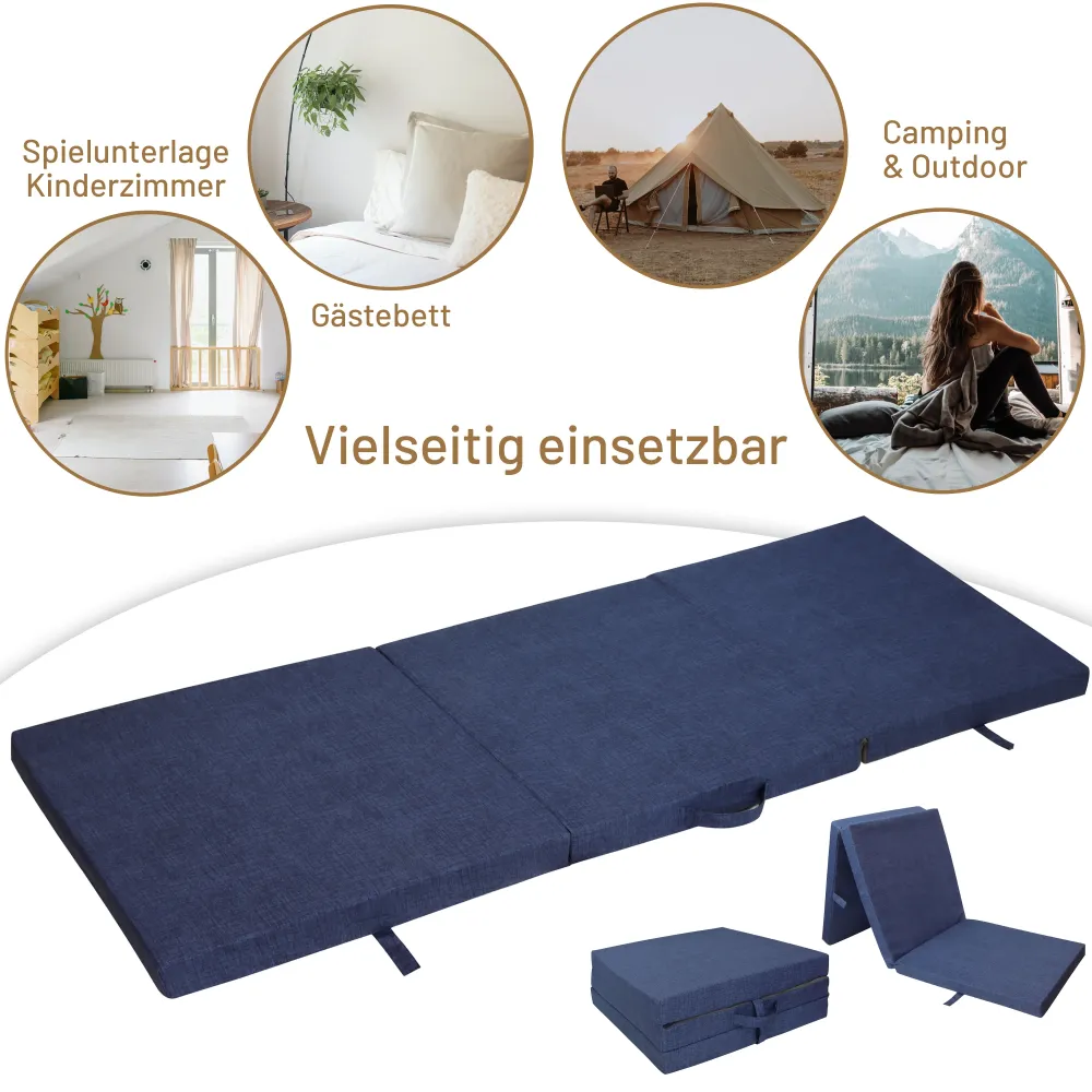 RelaxXL Klappmatratze Junior Blau
