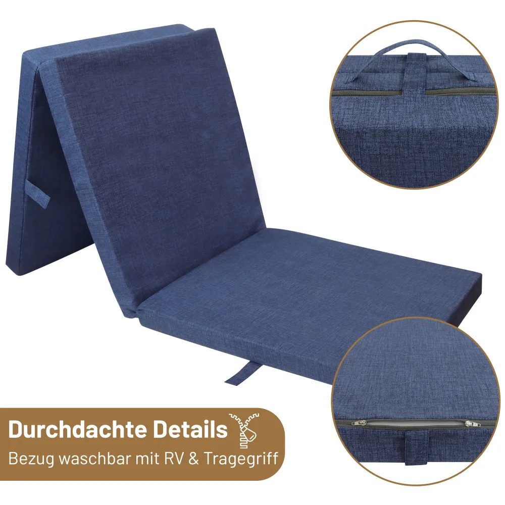 RelaxXL Klappmatratze Junior Blau