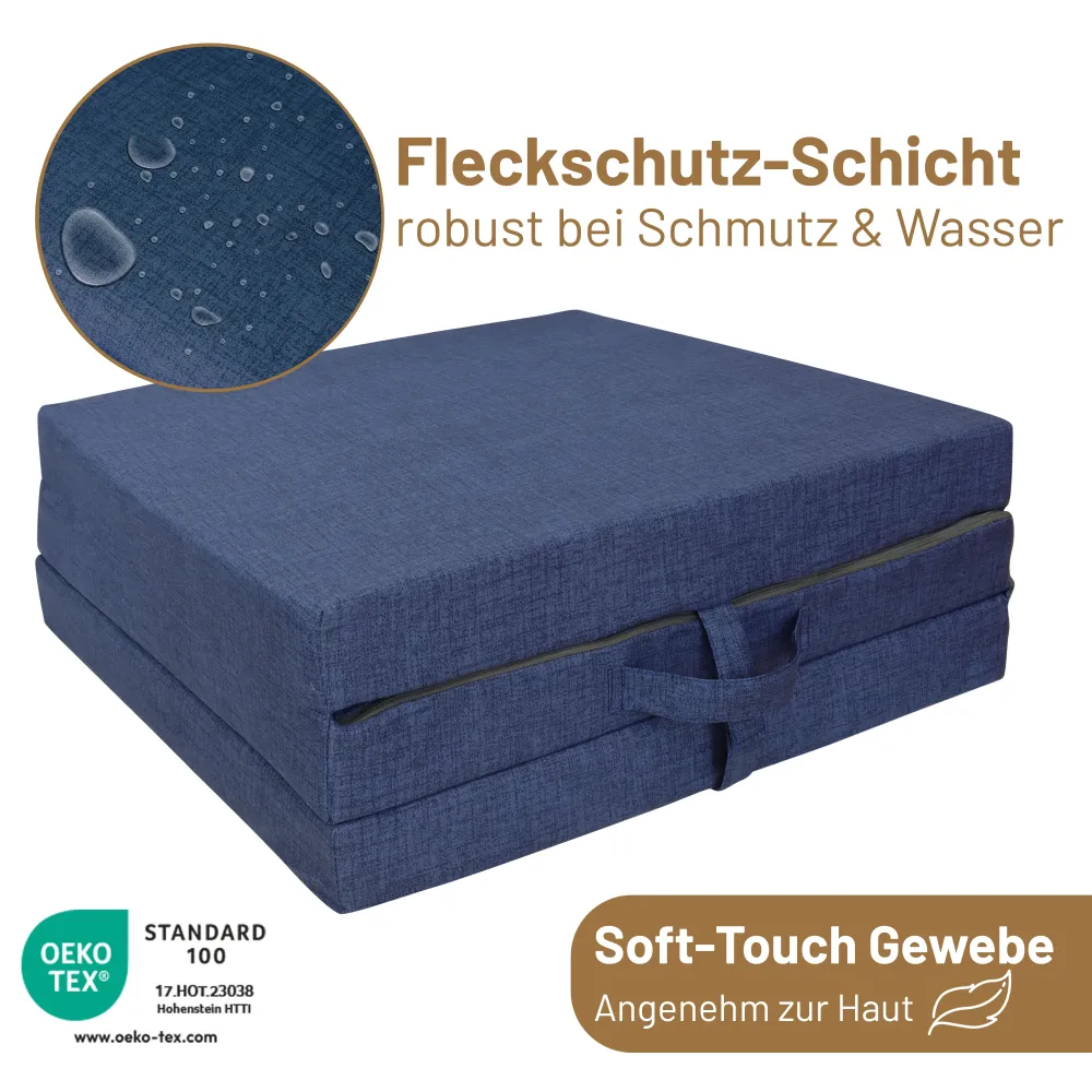 RelaxXL Klappmatratze Junior Blau