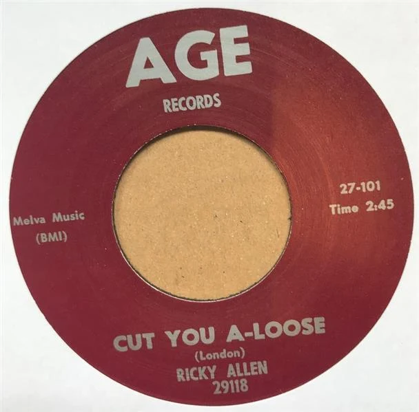 Single - VA - Ricky Allen - Cut You Loose / Junior Wells - Cha Cha Cha Blue