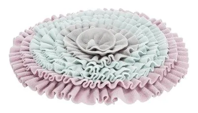 Trixie Junior Schnüffelmatte Soft Pink/Mintgrün/Grau - Niedliche Schnüffelmatte - 38 x 38 cm