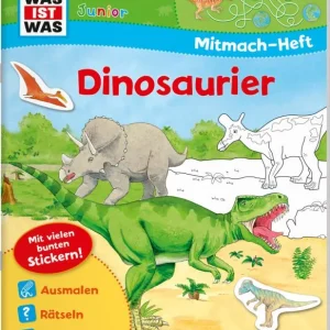 WAS IST WAS Junior Mitmach-Heft Dinosaurier